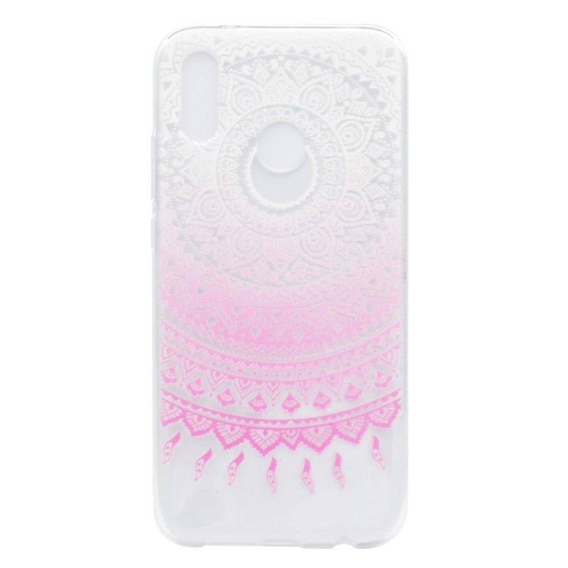 Hülle Huawei P20 Lite Rose Transparentes Buntes Mandala