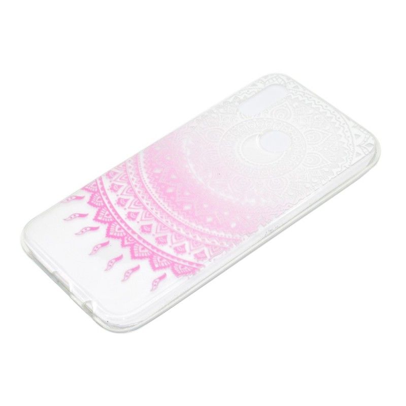 Hülle Huawei P20 Lite Rose Transparentes Buntes Mandala