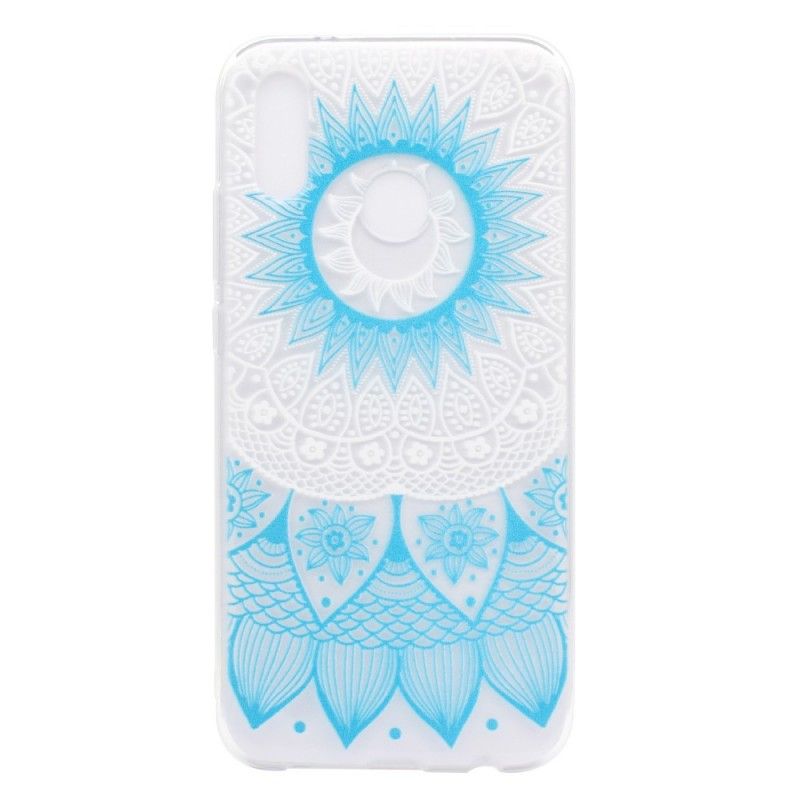 Hülle Huawei P20 Lite Rose Transparentes Buntes Mandala