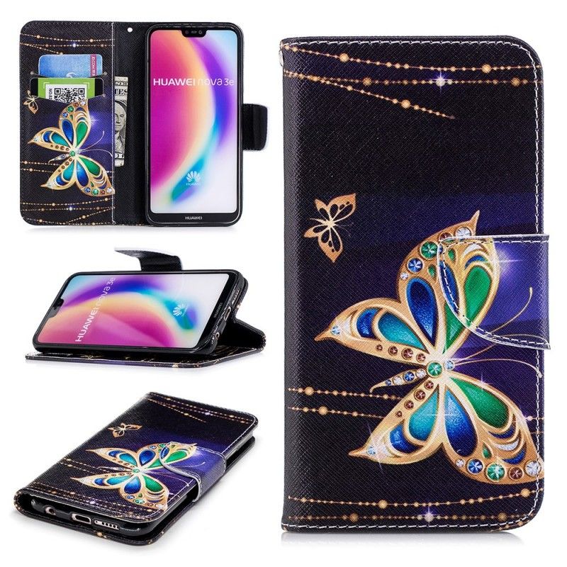 Lederhüllen Huawei P20 Lite Magischer Schmetterling