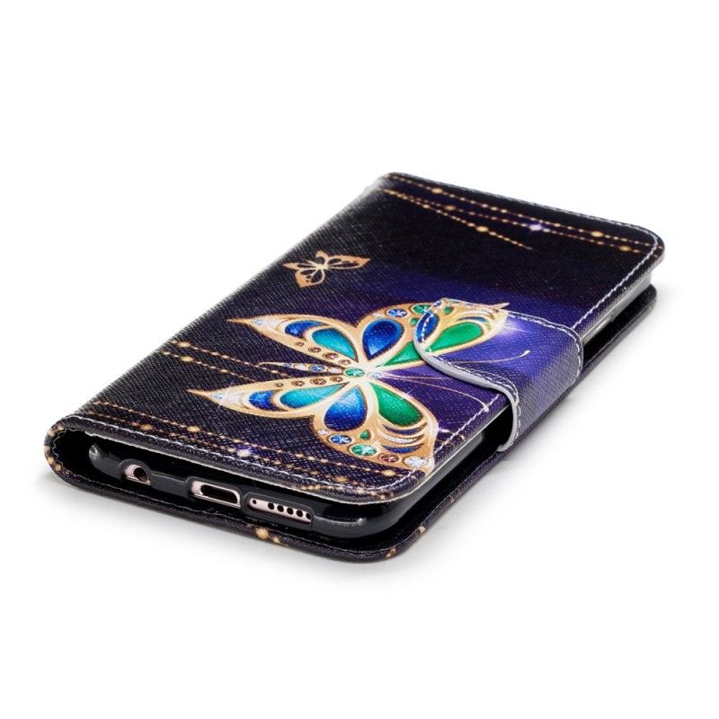 Lederhüllen Huawei P20 Lite Magischer Schmetterling