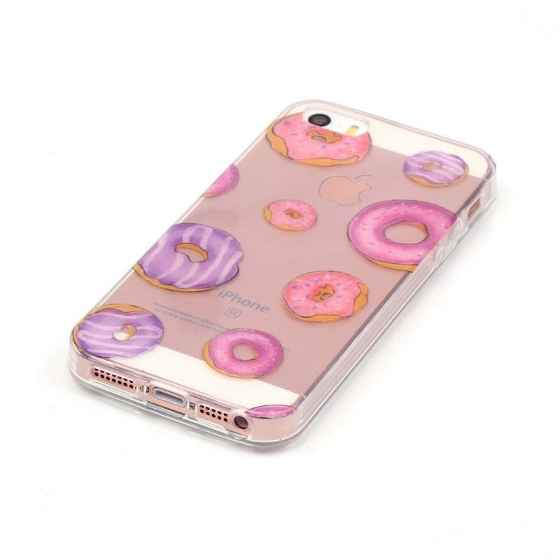 Hülle iPhone 5 / 5S / SE Handyhülle Transparenter Donuts-Lüfter