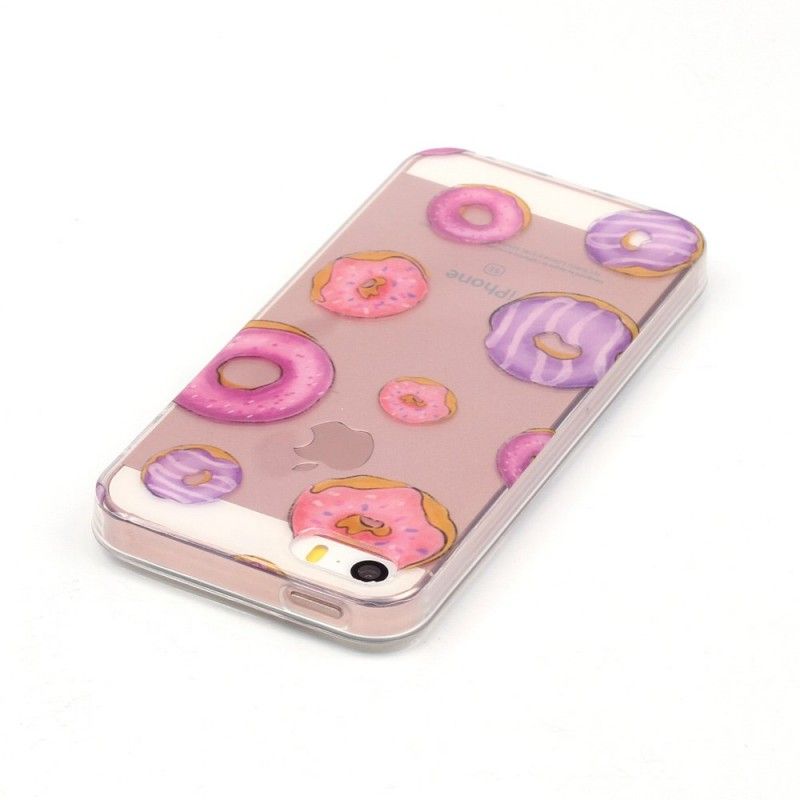 Hülle iPhone 5 / 5S / SE Handyhülle Transparenter Donuts-Lüfter