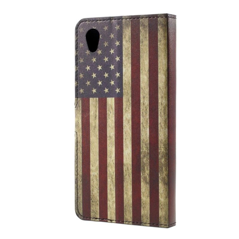 Lederhüllen Sony Xperia L1 Usa-Flagge