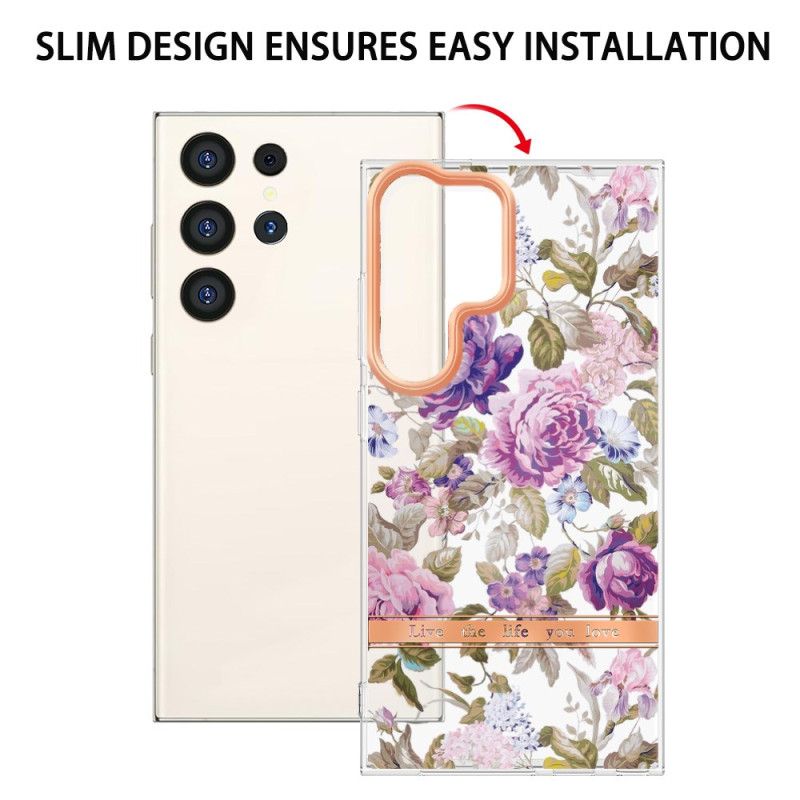 Hülle Für Samsung Galaxy S24 Ultra 5g Mit Blumenmuster