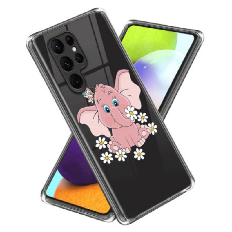 Hülle Für Samsung Galaxy S24 Ultra 5g Rosa Elefant