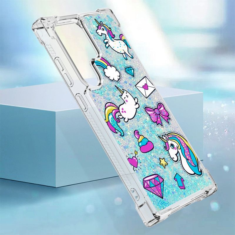 Hülle Samsung Galaxy S24 Ultra 5g Handyhülle Einhorn- Und Diamantglitter