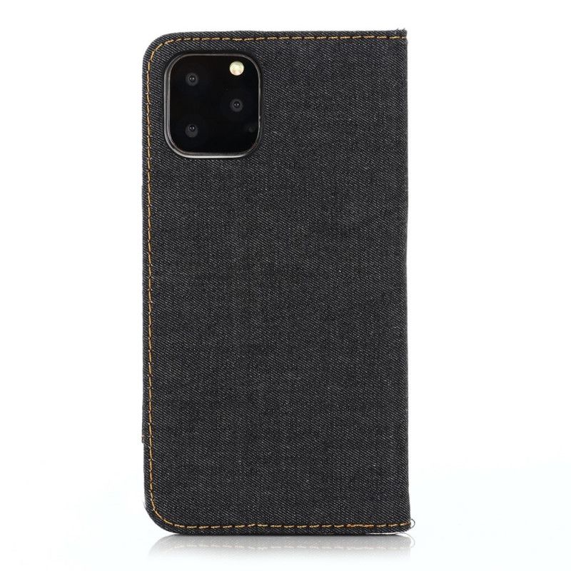 Flip Case iPhone 12 Pro Max Schwarz Kartenhalter Für Die Vordere Jeanstasche