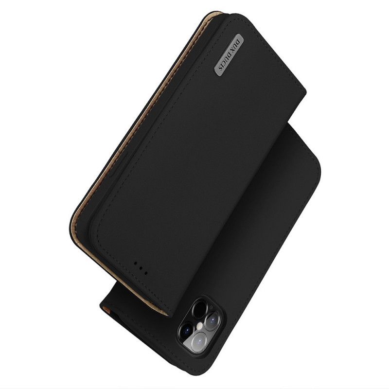 Flip Case iPhone 12 Pro Max Schwarz Wunschserie Dux-Ducis