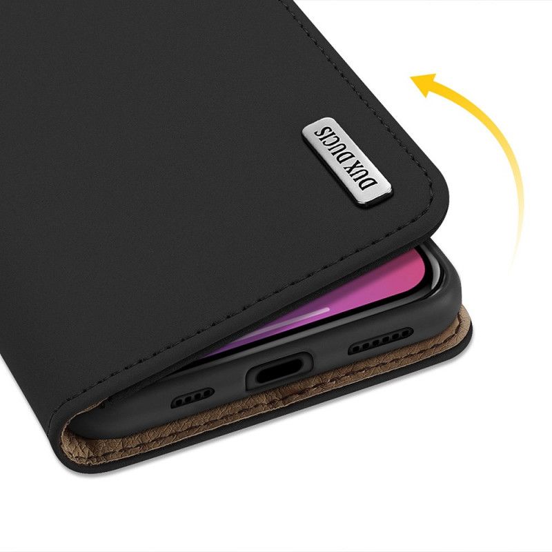 Flip Case iPhone 12 Pro Max Schwarz Wunschserie Dux-Ducis