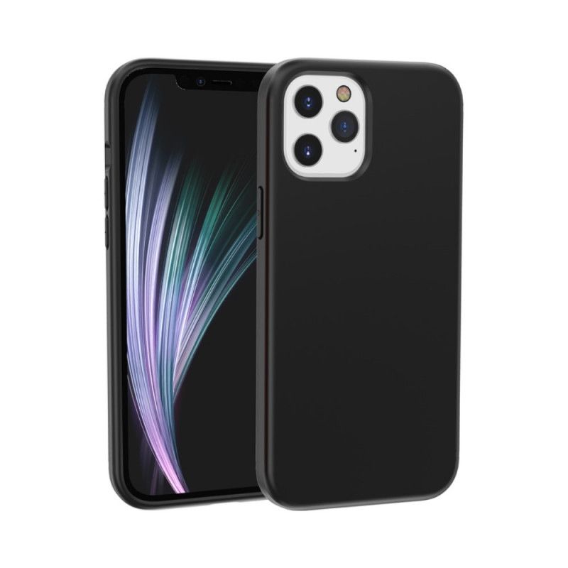 Hülle iPhone 12 Pro Max Schwarz Anti-Fingerabdruck Und Spritzen