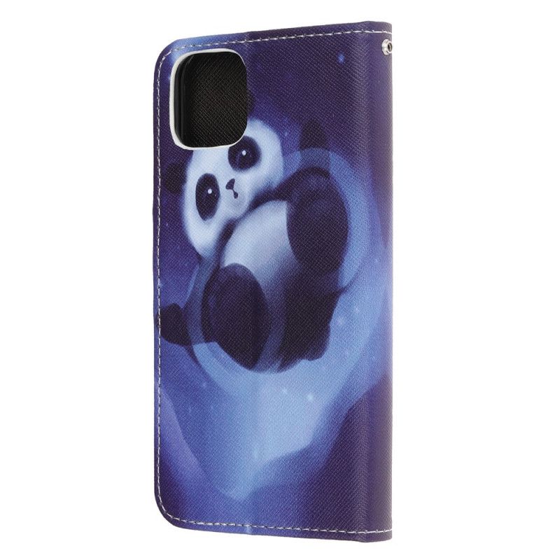 Lederhüllen iPhone 12 Pro Max Panda-Raum Mit Tanga