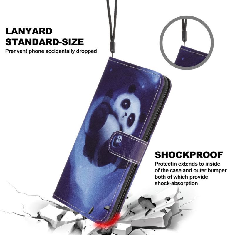 Lederhüllen iPhone 12 Pro Max Panda-Raum Mit Tanga