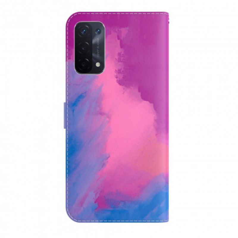 Lederhüllen Oppo A54 5g / A74 5g Aquarell