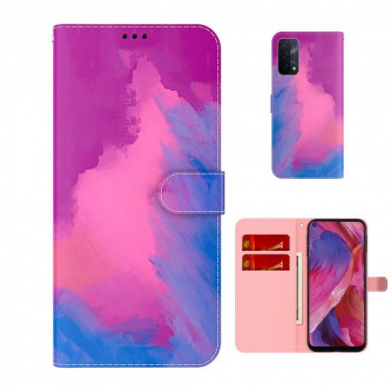 Lederhüllen Oppo A54 5g / A74 5g Aquarell