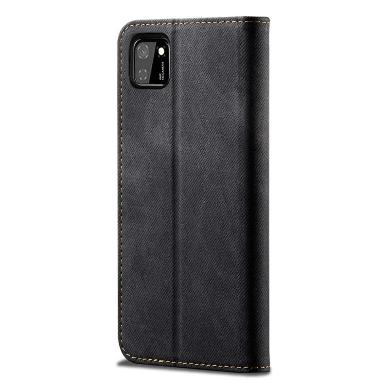 Flip Case Huawei Y5p Schwarz Jeansimitat-Jeans