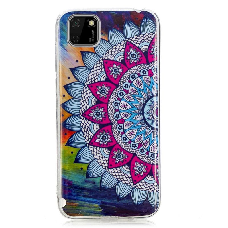 Hülle Huawei Y5p Fluoreszierendes Farbiges Mandala