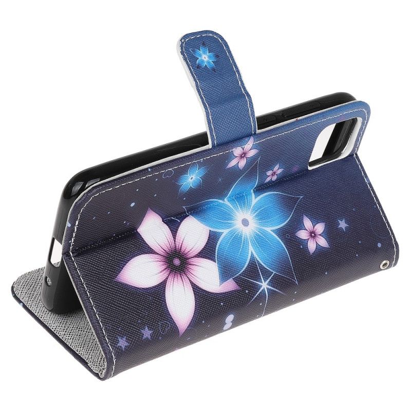 Lederhüllen Huawei Y5p Mondblumen Mit Tanga