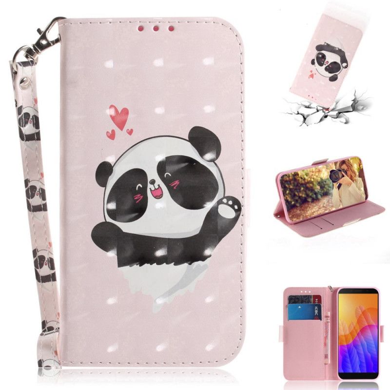 Lederhüllen Huawei Y5p Panda Liebe Mit Tanga