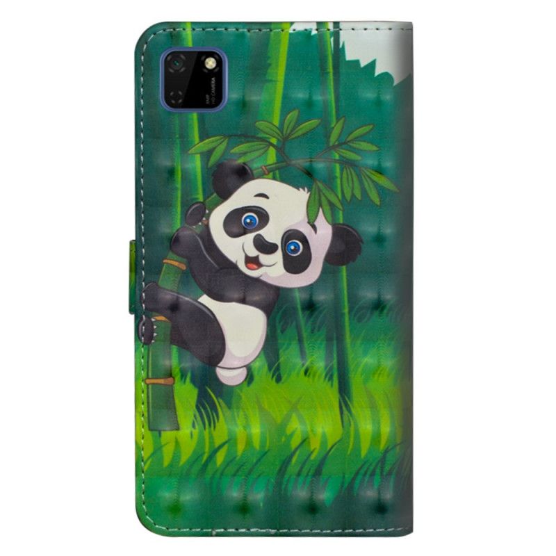 Lederhüllen Huawei Y5p Panda Und Bambus