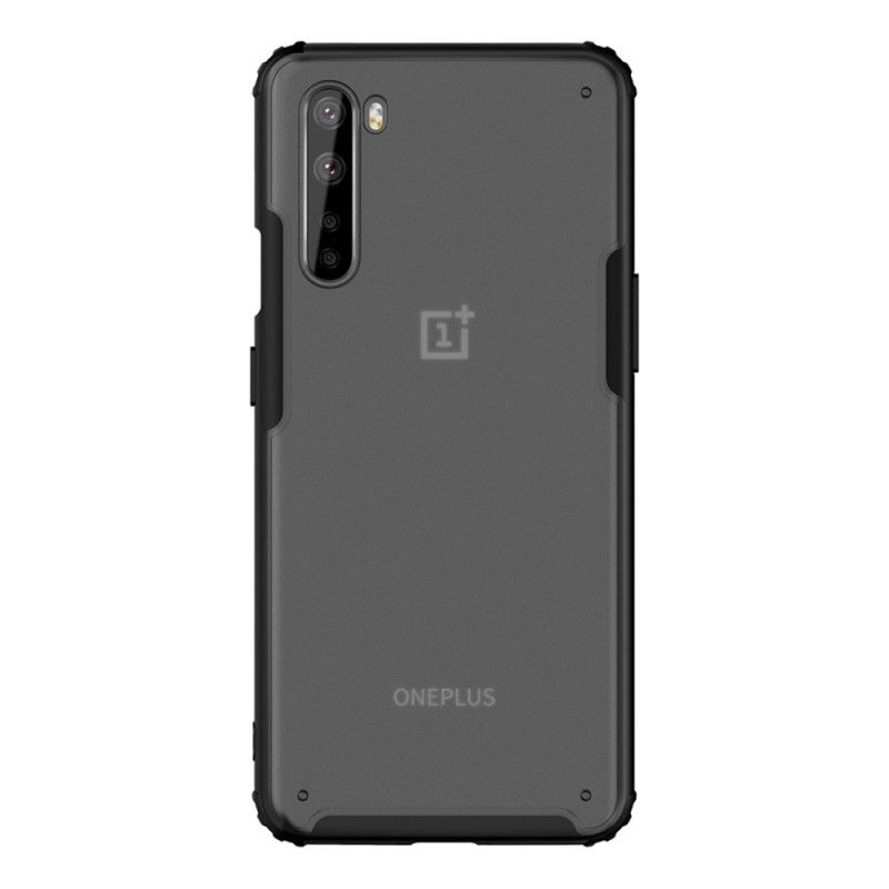 Hülle Für OnePlus Nord Schwarz Amor- Und Mattenkanten