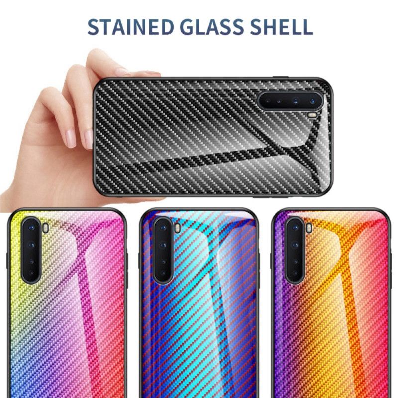 Hülle OnePlus Nord Schwarz Gehärtetes Kohlefaserglas