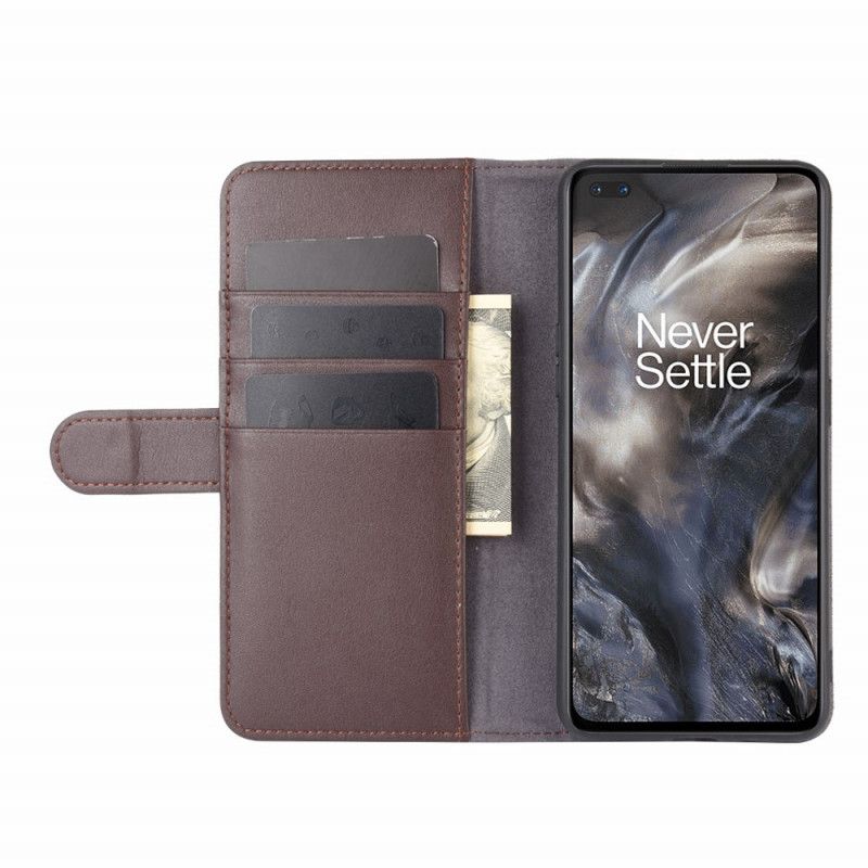 Lederhüllen OnePlus Nord Schwarz Echtes Leder