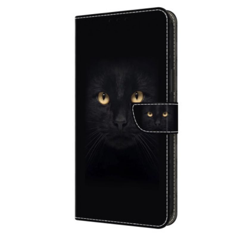 Lederhüllen Samsung Galaxy S24 Plus 5g Schwarze Katze