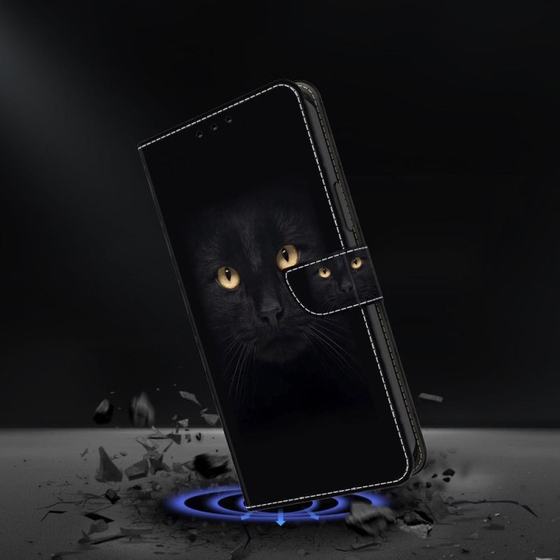 Lederhüllen Samsung Galaxy S24 Plus 5g Schwarze Katze