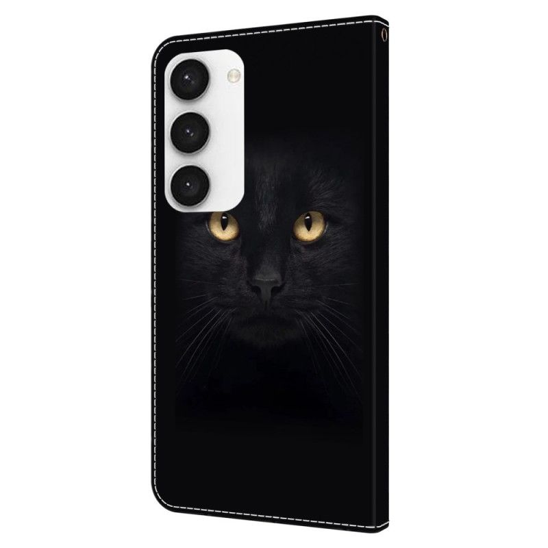 Lederhüllen Samsung Galaxy S24 Plus 5g Schwarze Katze