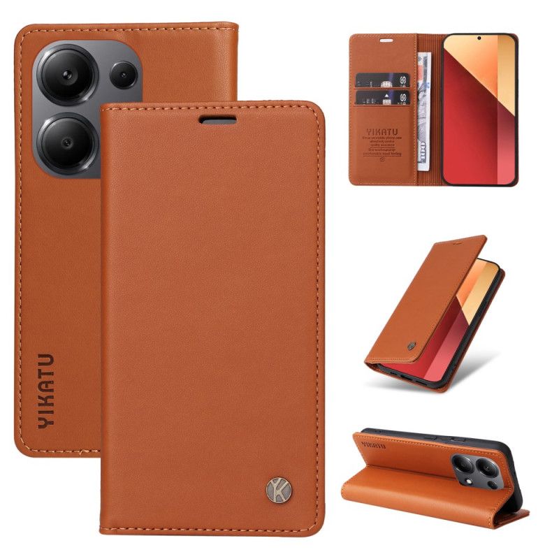 Flip Case Xiaomi Redmi Note 13 Pro 4g Magnetisches Yikatu