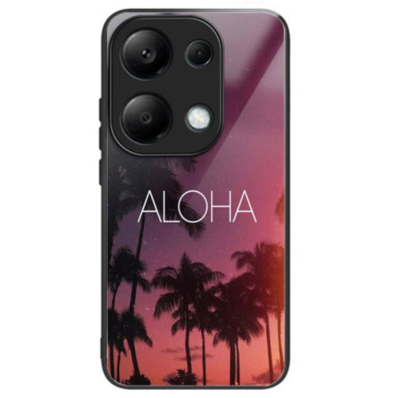 Hülle Xiaomi Redmi Note 13 Pro 4g Handyhülle Aloha Gehärtetes Glas