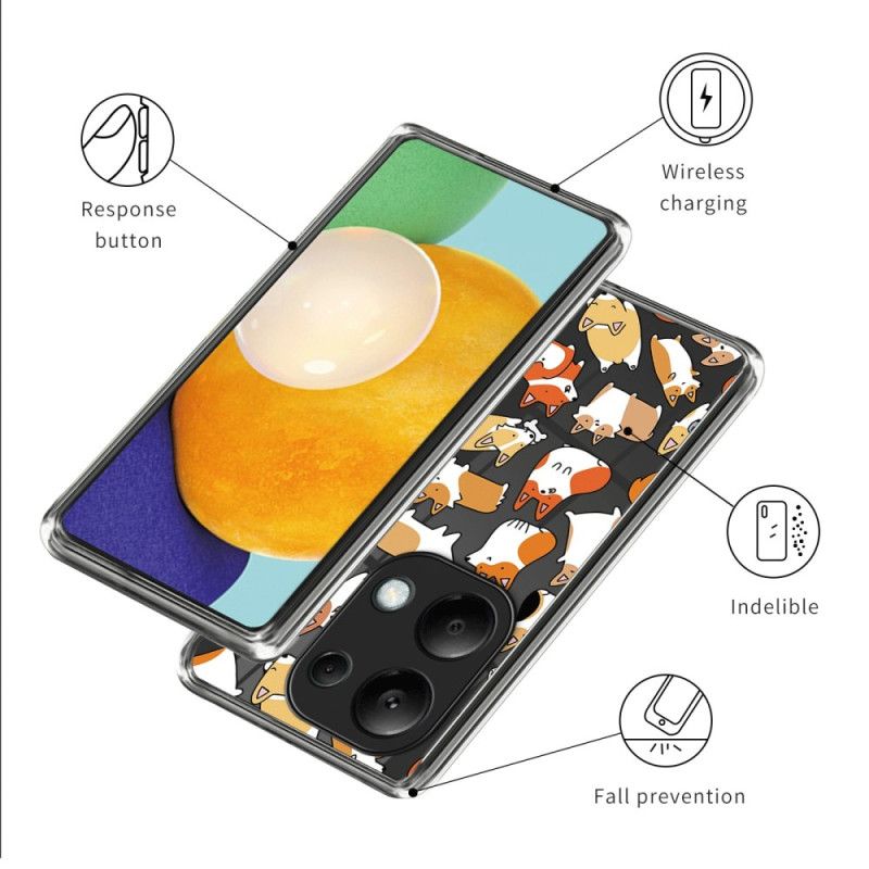 Hülle Xiaomi Redmi Note 13 Pro 4g Handyhülle Hunde