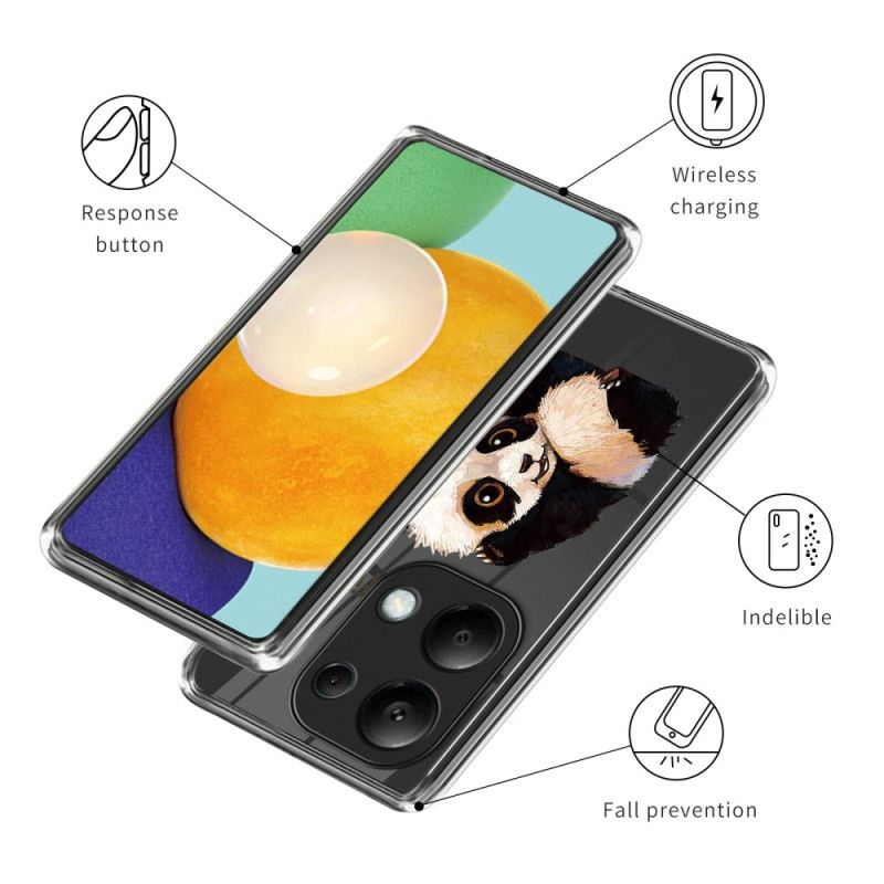 Hülle Xiaomi Redmi Note 13 Pro 4g Handyhülle Panda-druck