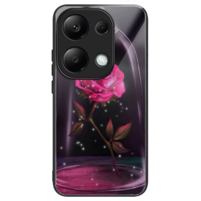 Hülle Xiaomi Redmi Note 13 Pro 4g Handyhülle Rosa Gehärtetes Glas