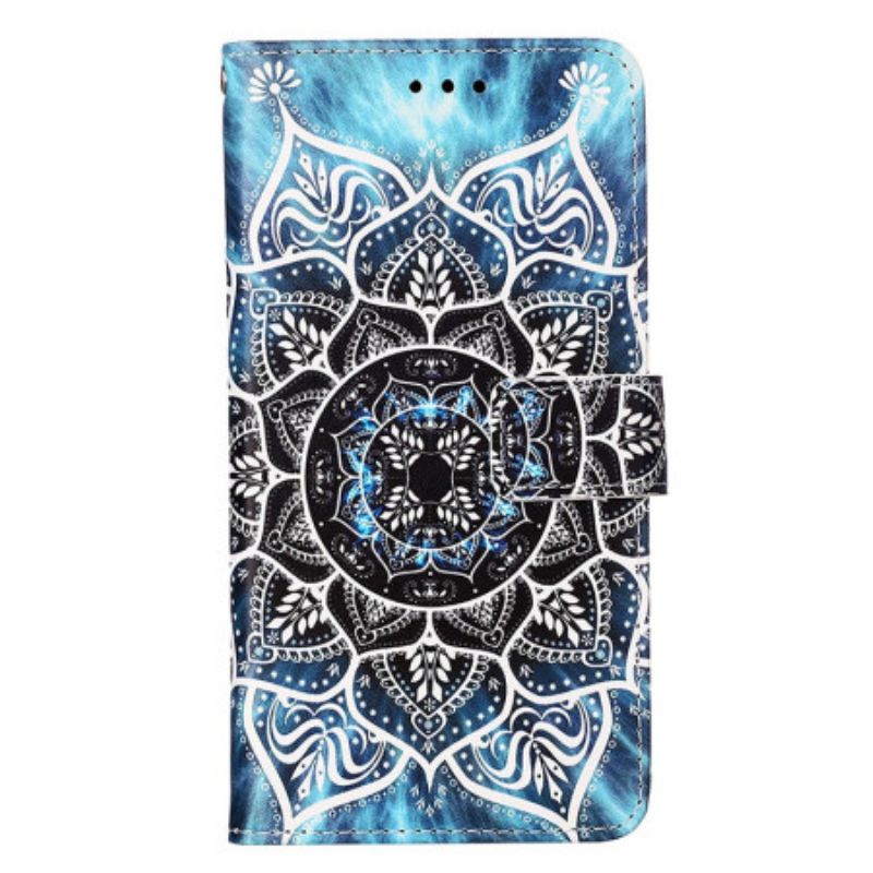 Lederhüllen Xiaomi Redmi Note 13 Pro 4g Blumenmandala Mit Riemen