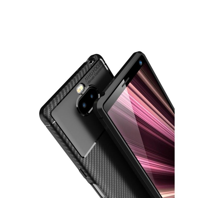 Hülle Sony Xperia 10 Dunkelblau Ultrafeiner Kohlenstoff