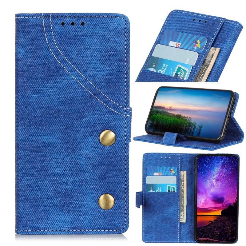 Lederhüllen Sony Xperia 10 Handyhülle Knopfjeans