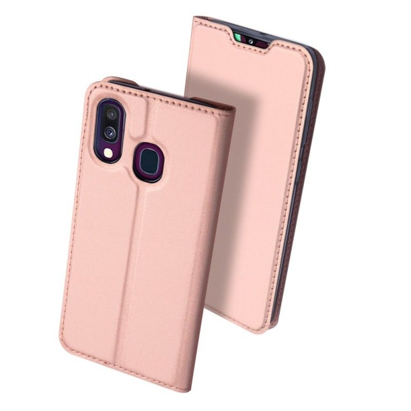 Flip Case Samsung Galaxy A40 Schwarz Pro-Dux-Ducis-Haut