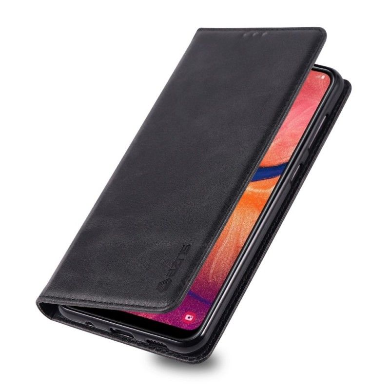 Flip Case Samsung Galaxy A40 Schwarz Retro-Azns