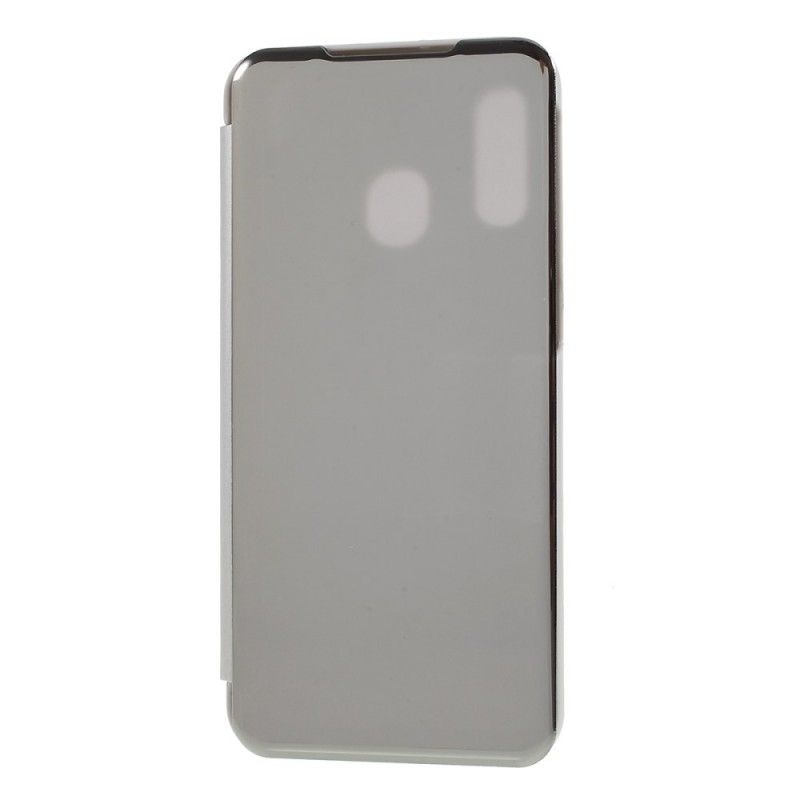 Flip Case Samsung Galaxy A40 Schwarz Spiegel