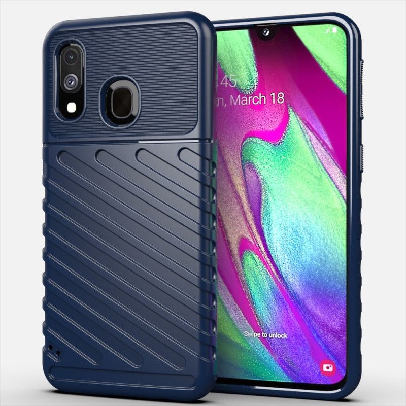 Hülle Für Samsung Galaxy A40 Schwarz Donnerserie