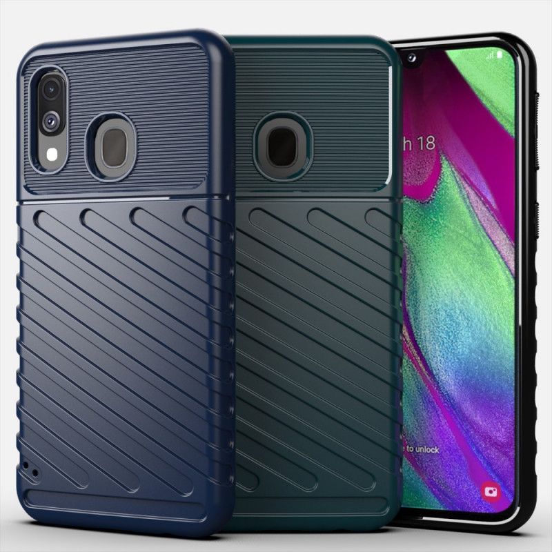 Hülle Für Samsung Galaxy A40 Schwarz Donnerserie