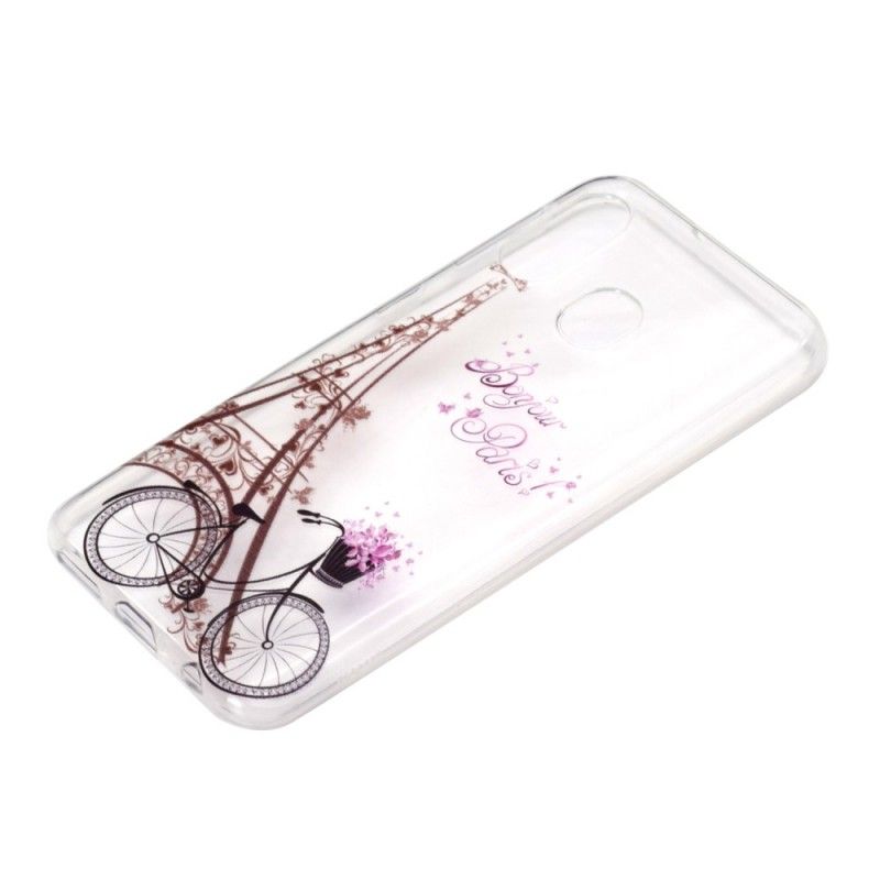 Hülle Für Samsung Galaxy A40 Transparent Hallo Paris