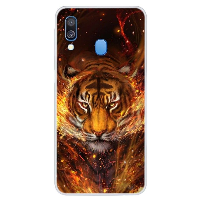 Hülle Samsung Galaxy A40 Feuertiger