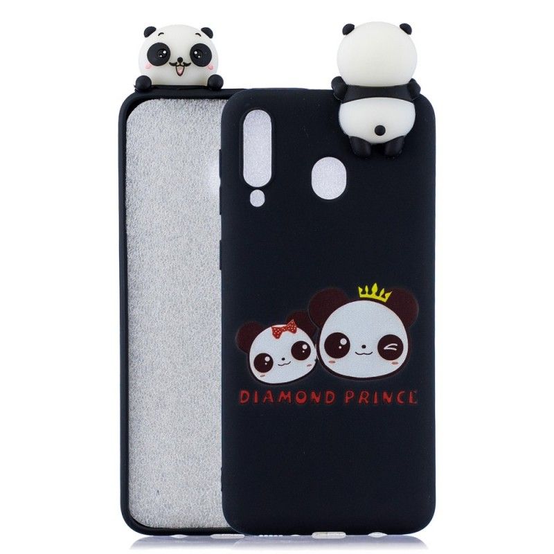 Hülle Samsung Galaxy A40 Handyhülle 3D Panda Der Prinz