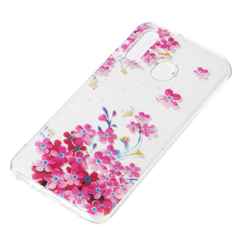 Hülle Samsung Galaxy A40 Kleiner Rosa Garten