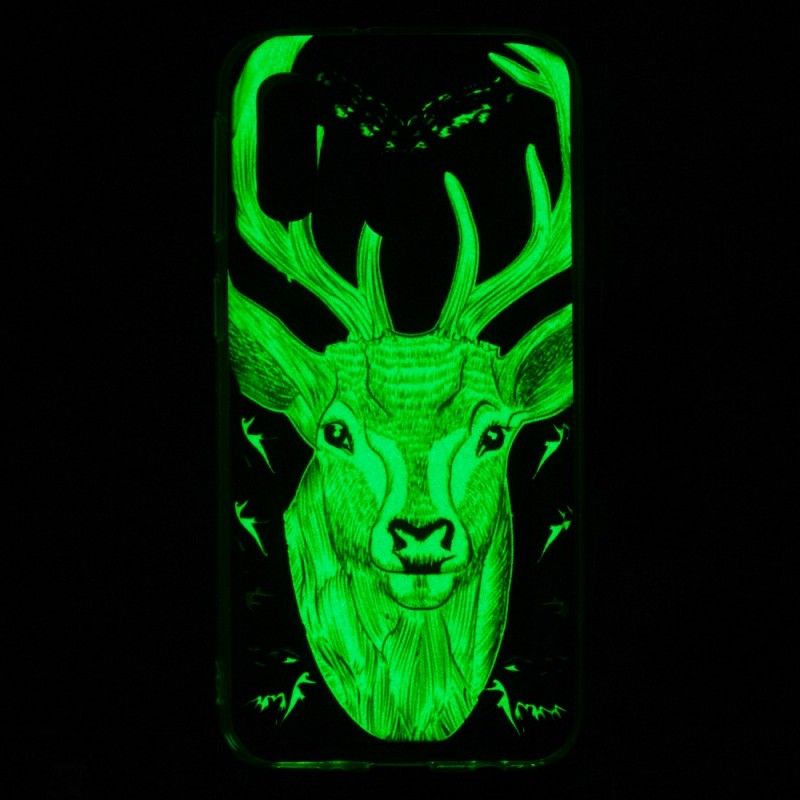 Hülle Samsung Galaxy A40 Majestätischer Fluoreszierender Hirsch