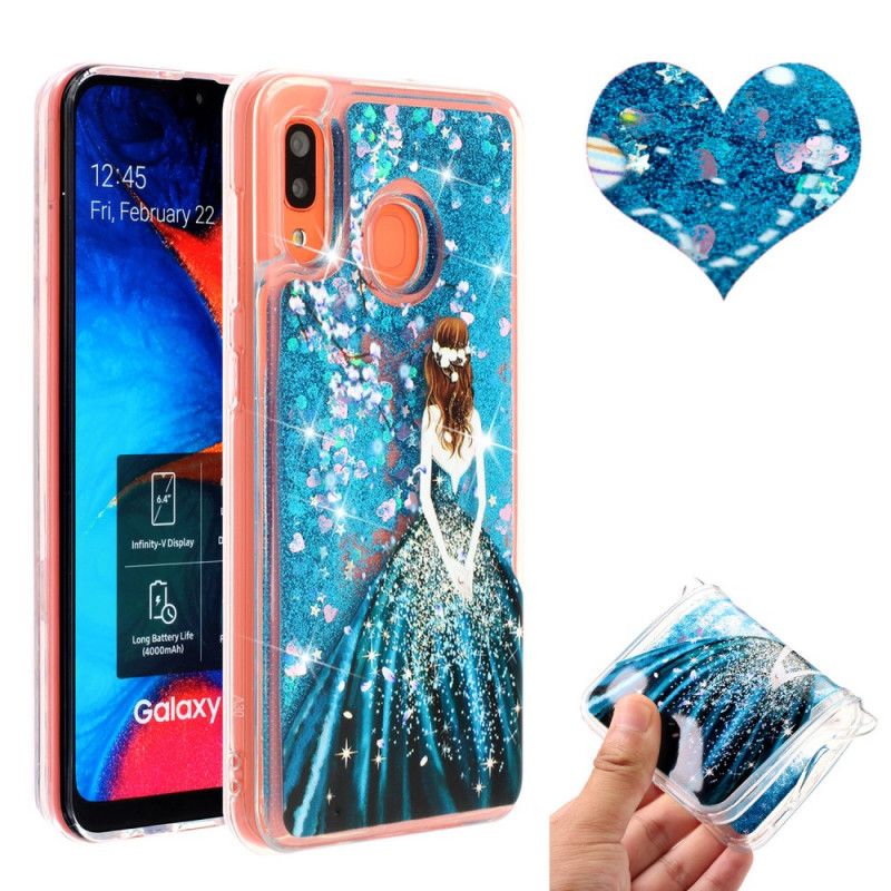 Hülle Samsung Galaxy A40 Prinzessin Glitter