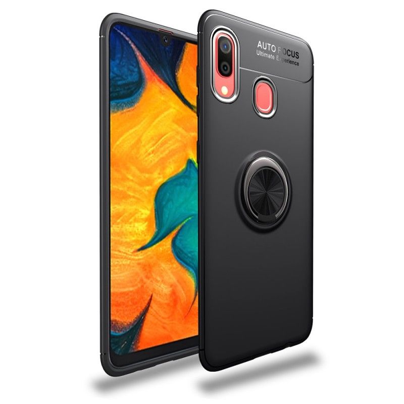 Hülle Samsung Galaxy A40 Schwarz Drehring